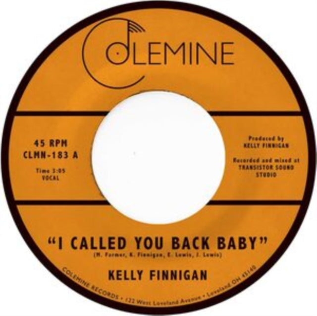 FINNIGAN, KELLY | I CALLED YOU BACK BABY (COKE BOTTLE CLEAR VINYL) | 7IN VINYL