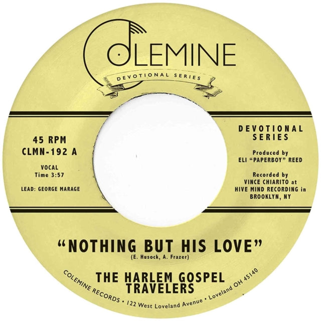 HARLEM GOSPEL TRAVELERS | NOTHING BUT HIS LOVE | 7IN VINYL