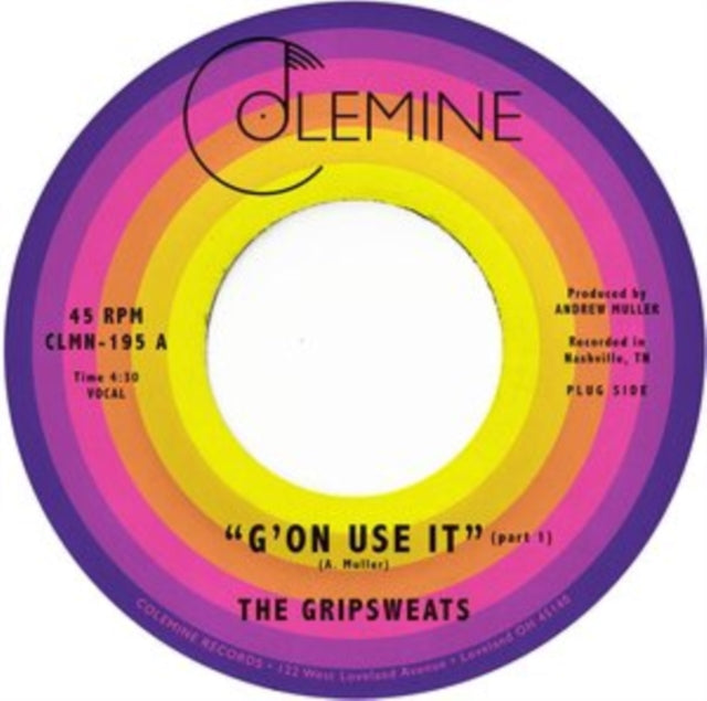 GRIPSWEATS | G'ON USE IT | 7IN VINYL