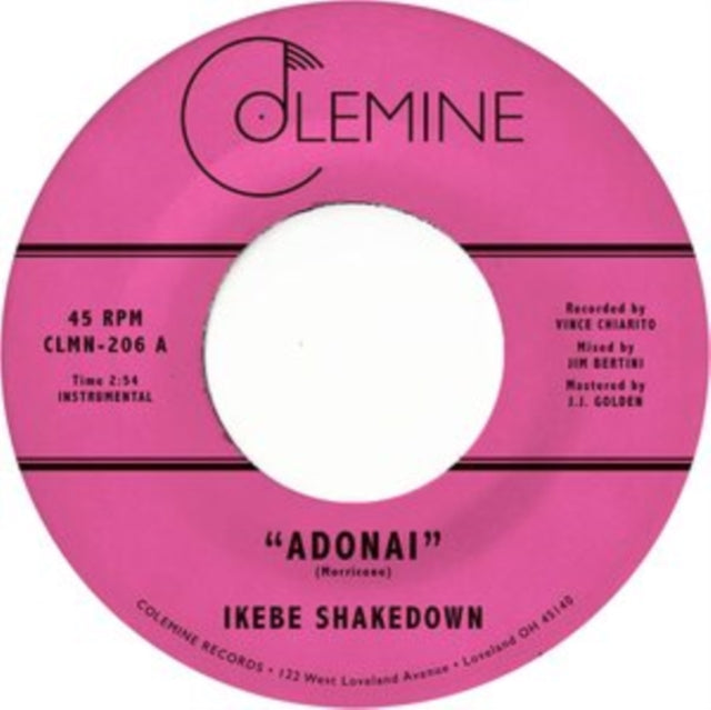 IKEBE SHAKEDOWN | ADONAI (TRANSPARENT BLUE 7INCH) | 7IN VINYL