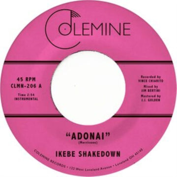 IKEBE SHAKEDOWN | ADONAI (TRANSPARENT BLUE 7INCH) | 7IN VINYL