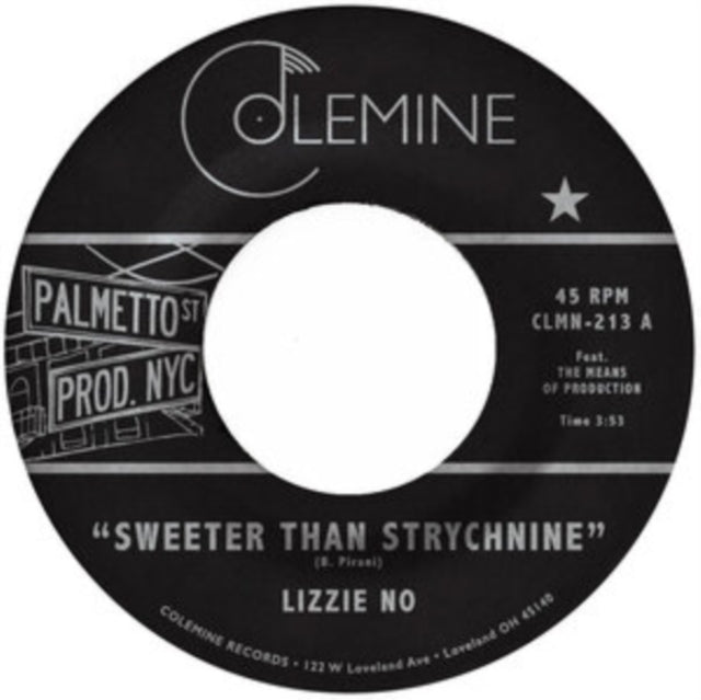LIZZIE NO & BEN PIRANI | SWEETER THAN STRYCHNINE / STOP BOTHERING ME (OPAQUE RED 7INCH) | 7IN VINYL