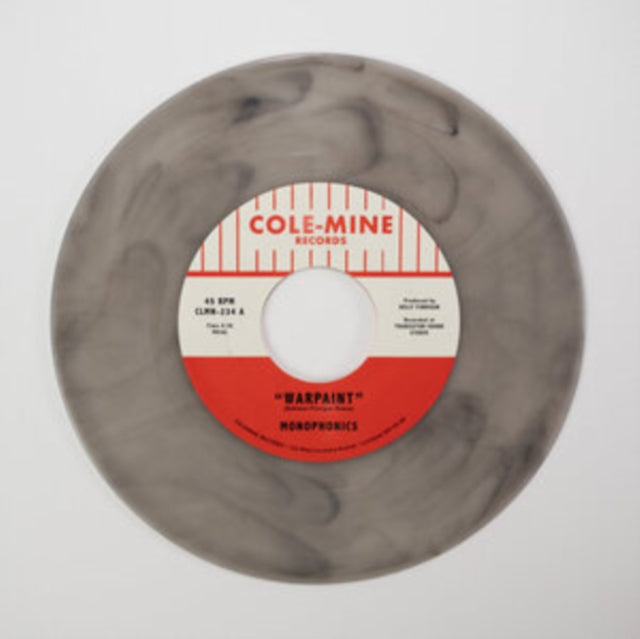 MONOPHONICS & KELLY FINNIGAN | WARPAINT / CRASH & BURN (NATURAL WITH BLACK SWIRL 7INCH) | 7IN VINYL