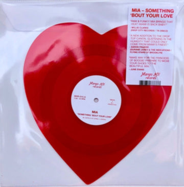 SOMETHING BOUT OUR LOVE B/W INSTRUMENTAL (HEART SHAPED VINYL) | 7IN VINYL