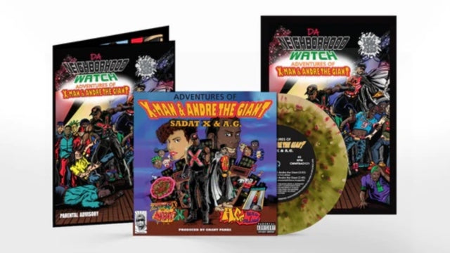 SADAT X & A.G. | ADVENTURES OF X-MAN & ANDRE THE GIANT (COMIC/POSTER) | 7IN VINYL