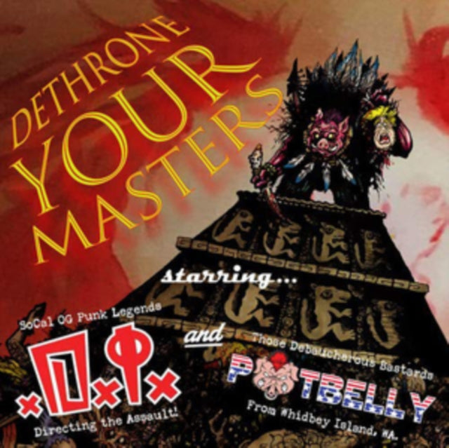 D.I.; POTBELLY | DETHRONE YOUR MASTERS SPLIT EP | 7IN VINYL