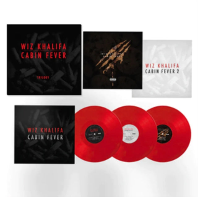 WIZ KHALIFA | CABIN FEVER TRILOGY (3LP/RED VINYL) | VINYL RECORD (LP)