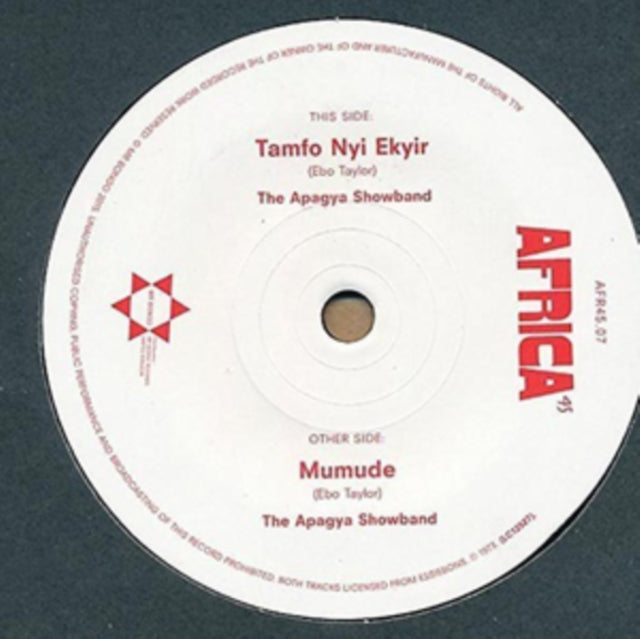 APAGYA SHOWBAND | TAMFO NYI EKYIR / MUMUDE | 7IN VINYL
