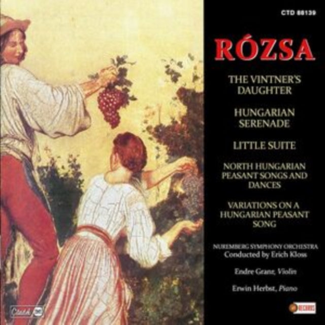 ROZSA | VINTNER'S DAUGHTER, HUNGARIAN SERENADE, LITTLE SUITE, NORTH HUNGARIAN PEASANT SONGS | CD