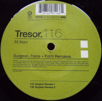 SURGEON | FORCE / FORM REMAKES | 12IN VINYL