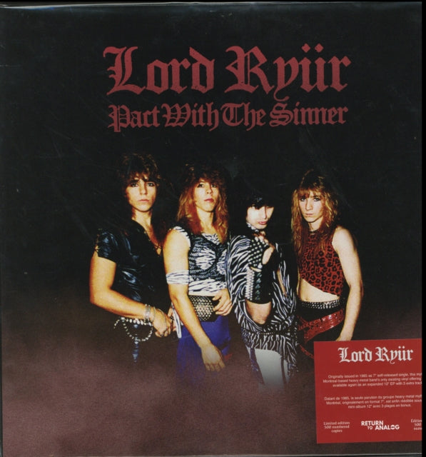 LORD RYUR | PACT WITH THE SINNER (AMS EXCLUSIVE) | VINYL RECORD (LP)