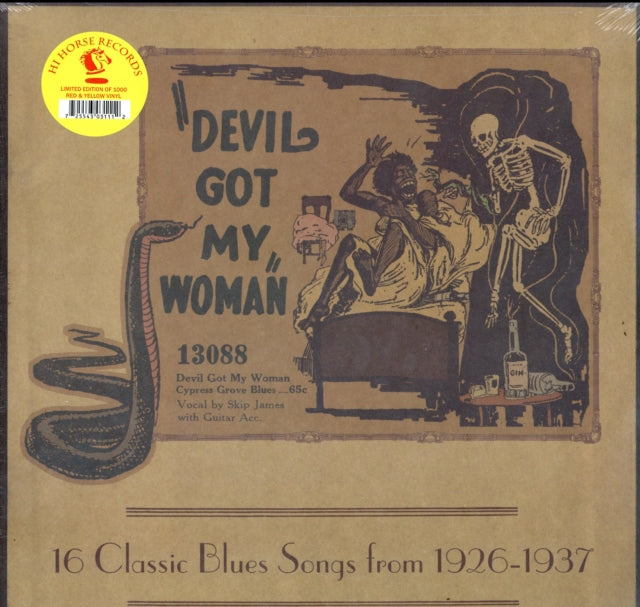 VARIOUS ARTISTS | DEVIL GOT MY WOMAN: 16 CLASSIC BLUES SONGS FROM 1926-1937 (TD RED-YELLOW STARBURST VINYL) | VINYL RECORD (LP)