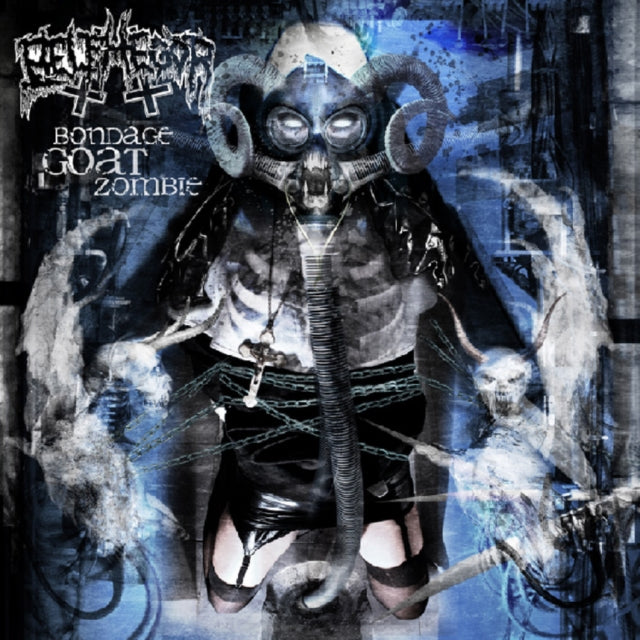 BELPHEGOR | BONDAGE GOAT ZOMBIE (TRANSPARENT BLUE/BLACK VINYL) | VINYL RECORD (LP)