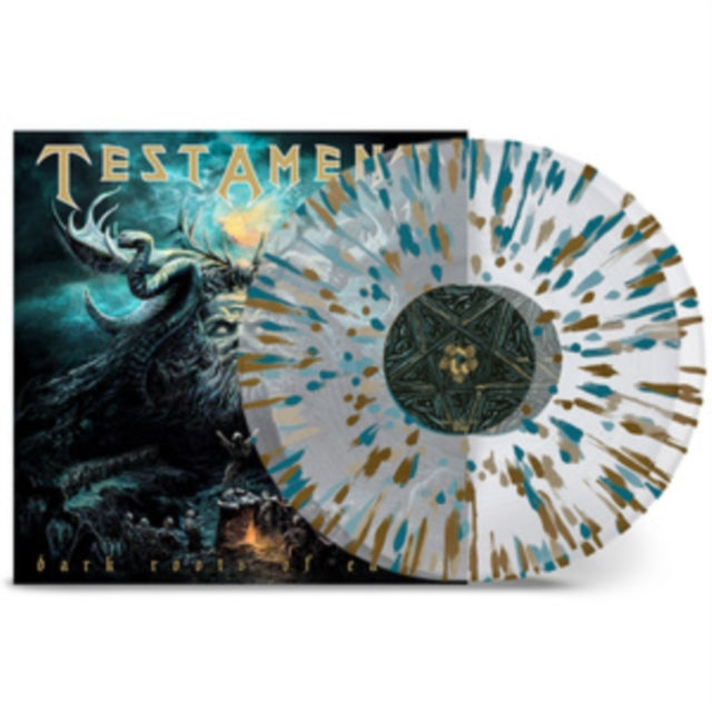 TESTAMENT | DARK ROOTS OF EARTH (CLEAR GOLD GREEN SPLATTER VINYL/2LP) | VINYL RECORD (LP)