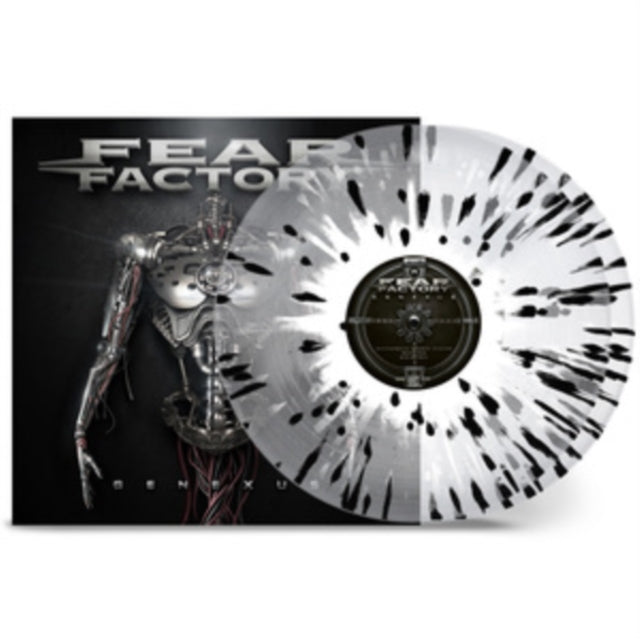 FEAR FACTORY | GENEXUS (CRYSTAL CLEAR BLACK WHITE SPLATTER VINYL/2LP) | VINYL RECORD (LP)
