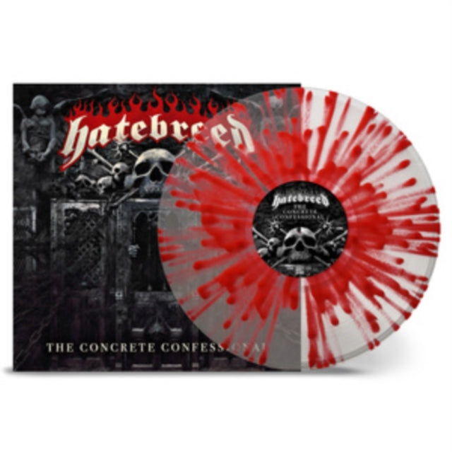 HATEBREED | CONCRETE CONFESSIONAL (CLEAR RED SPLATTER VINYL) | VINYL RECORD (LP)