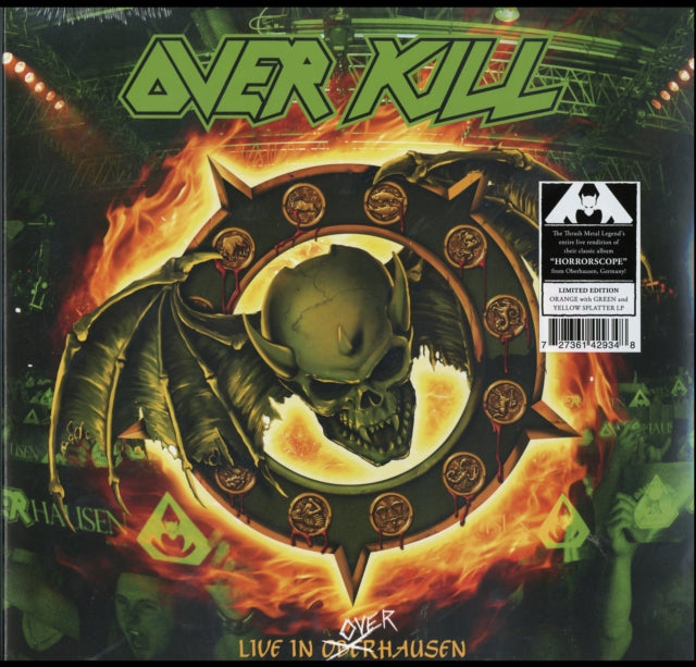 OVERKILL | HORRORSCOPE (LIVE IN OVERHAUSEN) (2 LP, ORANGE W/ GREEN & YELLOW SPLATTER VINYL) | VINYL RECORD (LP)