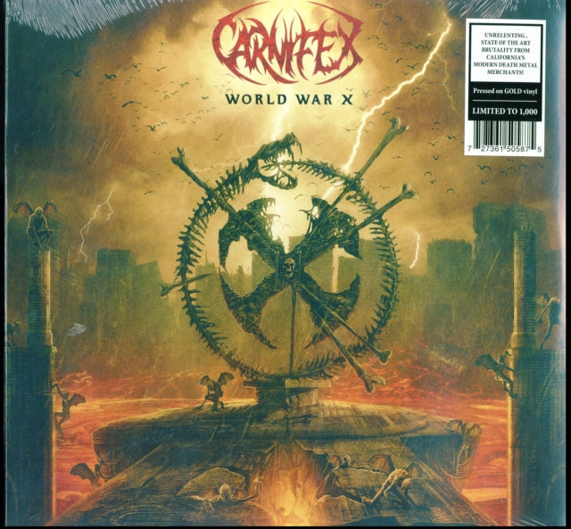 CARNIFEX | WORLD WAR X (GOLD VINYL) | VINYL RECORD (LP)