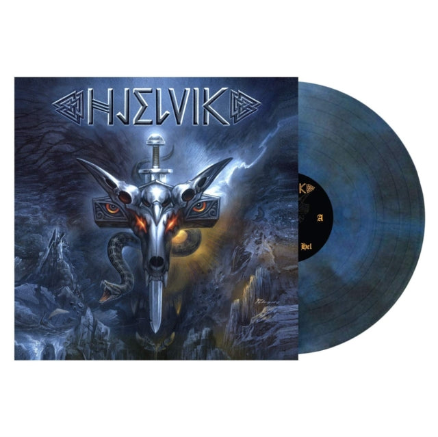 HJELVIK | WELCOME TO HEL (DARK BLUE SWIRL VINYL) | VINYL RECORD (LP)