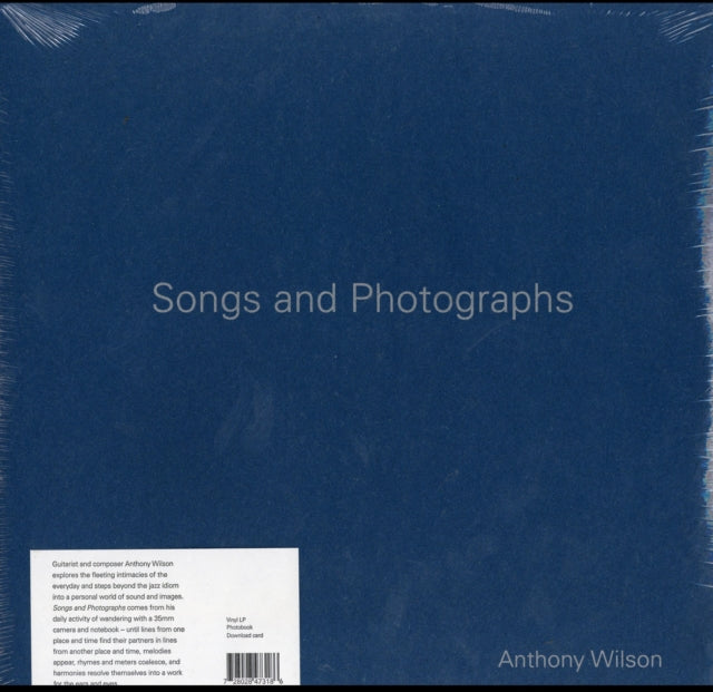 WILSON, ANTHONY | SONGS AND PHOTOGRAPHS (180 GRAM/BOOK) | VINYL RECORD (LP)