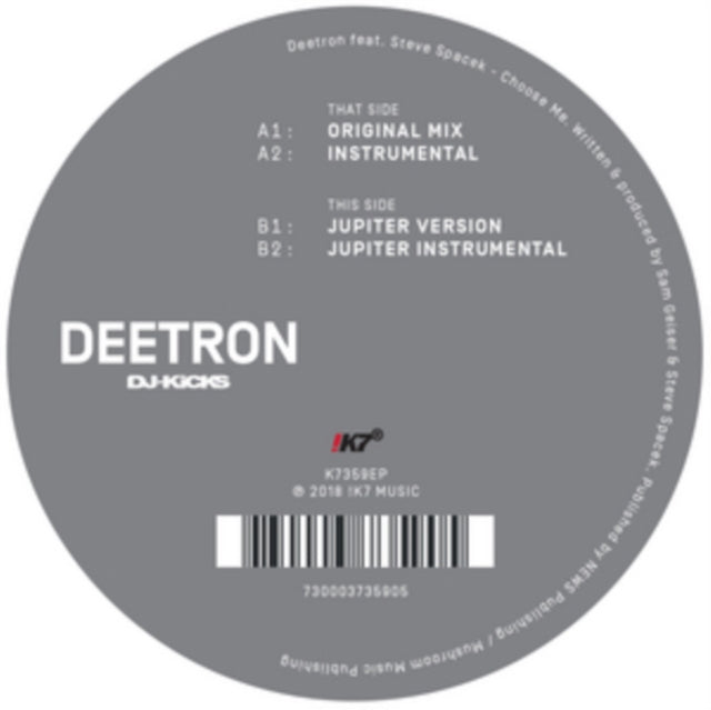 DEETRON FT. STEVE SPACEK | CHOOSE ME | 12IN VINYL