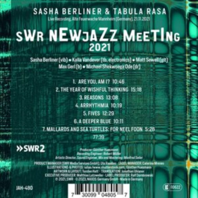 BERLINER, SASCHA; TABULA RASA | SASHA BERLINER & TABULA RASA | CD