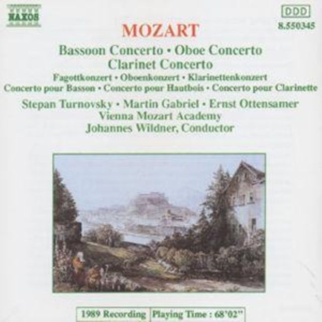 MOZART | OBOE BASSOON & CLARINET CONCE | CD