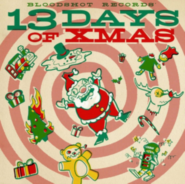 VARIOUS ARTISTS | BLOODSHOT RECORDS 13 DAYS OF XMAS (180G/TRANSLUCENT RED & GREEN VINYL/DL CARD) | VINYL RECORD (LP)