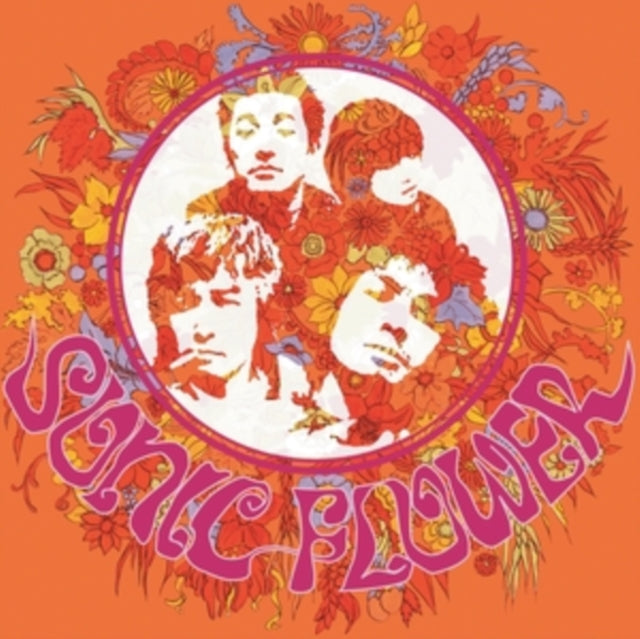 SONIC FLOWER | SONIC FLOWER (ORANGE TRANSPARENT BACKGROUND RED SPLATTER VINYL) | VINYL RECORD (LP)