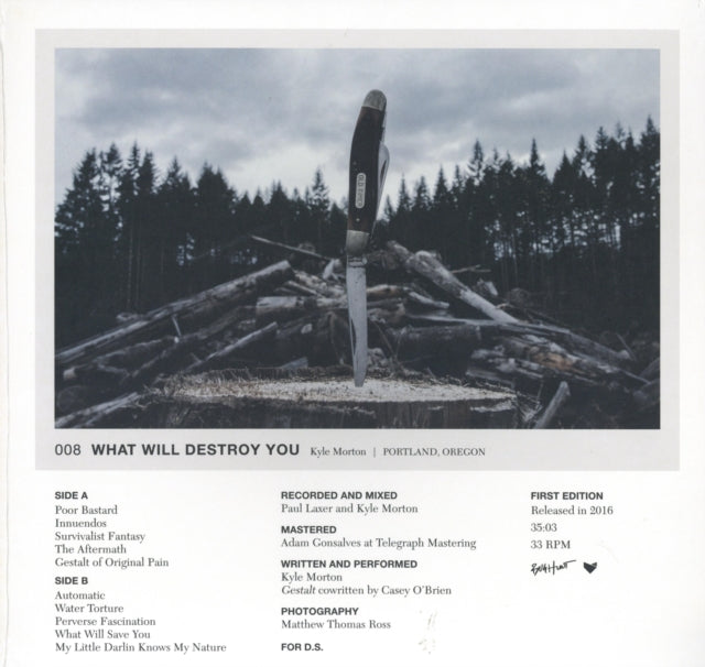 MORTON, KYLE | WHAT WILL DESTROY YOU (CREME COLORED VINYL) | VINYL RECORD (LP)