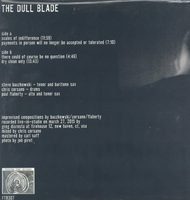 BACZKOWSKI, STEVE / CORSANO, CHRIS / FLAHERTY, PAUL | DULL BLADE | VINYL RECORD (LP)