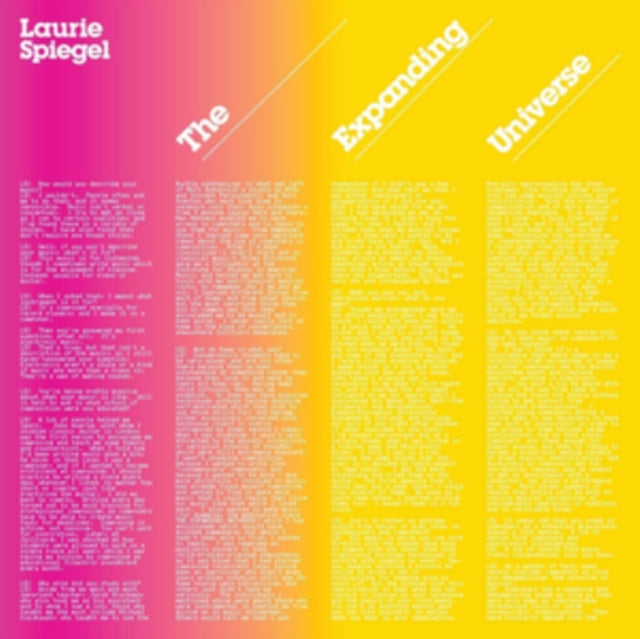 SPIEGEL, LAURIE | EXPANDING UNIVERSE (3LP) | VINYL RECORD (LP)
