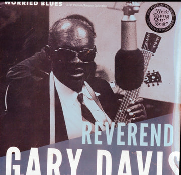 DAVIS, REV. GARY | WORRIED BLUES | VINYL RECORD (LP)