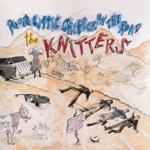 KNITTERS | POOR LITTLE CRITTER ON THE ROAD (BLUE VINYL) (I) | VINYL RECORD (LP)