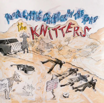 KNITTERS | POOR LITTLE CRITTER ON THE ROAD (BLUE VINYL) (I) | VINYL RECORD (LP)