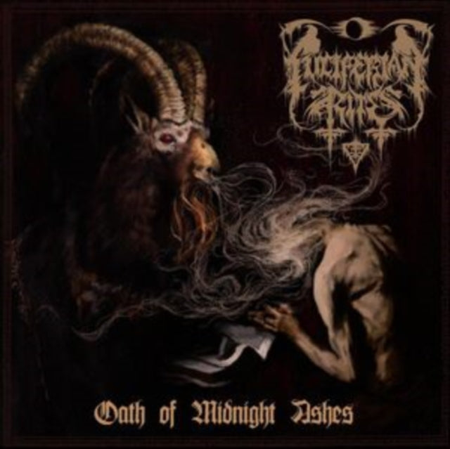 LUCIFERIAN RITES | OATH OF MIDNIGHT ASHES (CLEAR RED VINYL) | VINYL RECORD (LP)