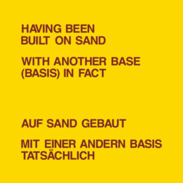LANDRY, DICKIE & LAWRENCE WEINER | HAVING BEEN BUILT ON SAND | VINYL RECORD (LP)