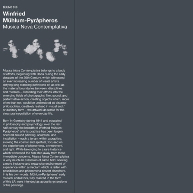 MUHLUM-PYRAPHEROS, WINFRIED | MUSICA NOVA CONTEMPLATIVA | VINYL RECORD (LP)