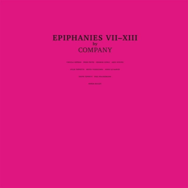 COMPANY | EPIPHANIES VII-XIII | VINYL RECORD (LP)