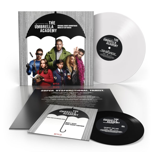 RUSSO, JEFF | UMBRELLA ACADEMY OST (REPRESS WHITE VINYL/7INCH) | VINYL RECORD (LP)