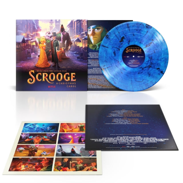 VARIOUS ARTISTS | SCROOGE: A CHRISTMAS CAROL (MUSIC FROM THE NETFLIX FILM) (BLUE/BLACK SMOKE VINYL) | VINYL RECORD (LP)