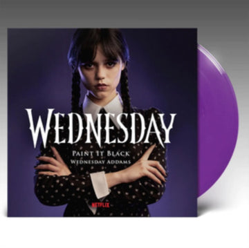 WEDNESDAY ADDAMS | WEDNESDAY - PAINT IT BLACK/MAIN TITLES (TRANS PURPLE VINYL) | 7IN VINYL