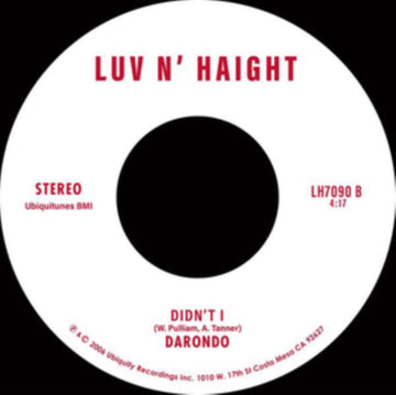 LISTEN TO MY SONG B/W DIDN'T I | 7IN VINYL