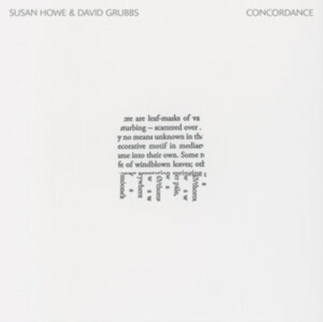 HOWE, SUSAN & DAVID GRUBBS | CONCORDANCE | VINYL RECORD (LP)