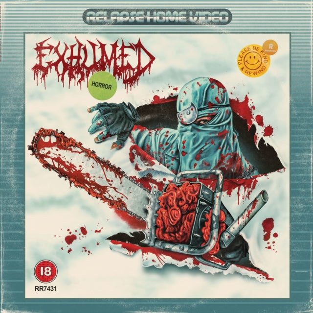 EXHUMED | HORROR (MILKY CLEAR WITH HEAVY BLOOD RED, OX BLOOD & AQUA BLUE SPLATTER VINYL) (I) | VINYL RECORD (LP)