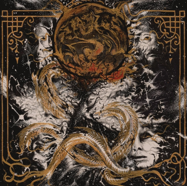 KING WOMAN | CREATED IN THE IMAGE OF SUFFERING (TRANSLUCENT GOLD W/ BONE WHITE, BLACK & RED SPLATTER VINYL) | VINYL RECORD (LP)