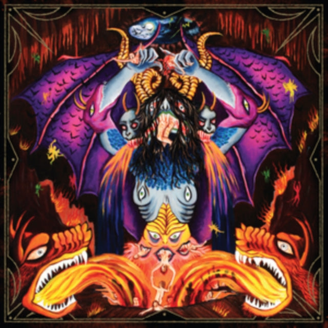 DEVIL MASTER | SATAN SPITS ON CHILDREN OF LIGHT (NEON VIOLET W/ ORANGE, MUSTARD YELLOW & CYAN BLUE SPLATTER VINYL) | VINYL RECORD (LP)
