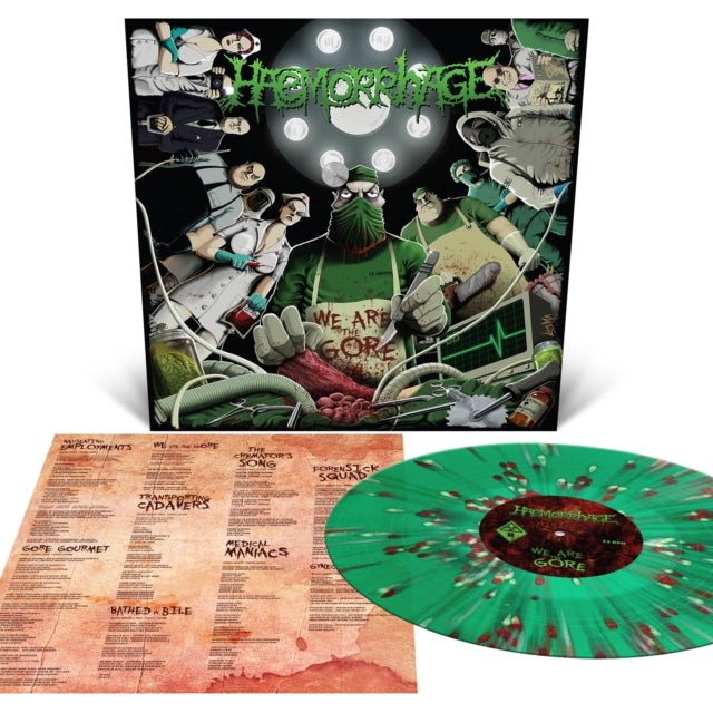 HAEMORRHAGE | WE ARE THE GORE (KELLY GREEN WITH BONE WHITE, BLOOD RED & RED SPLATTER VINYL) | VINYL RECORD (LP)