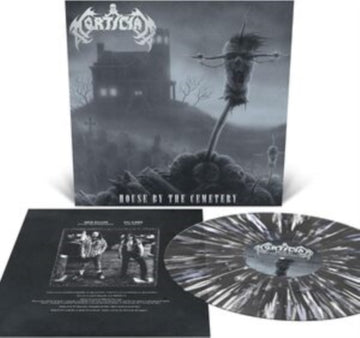 MORTICIAN | HOUSE BY THE CEMETERY (BLACK ICE WITH WHITE & BABY BLUE SPLATTER VINYL) | VINYL RECORD (LP)
