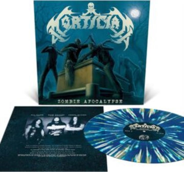 MORTICIAN | ZOMBIE APOCALYPSE (SEA BLUE WITH WHITE, BONE WHITE & GOLD SPLATTER VINYL) | VINYL RECORD (LP)